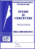 Coperta revistei Studii si cercetari filologice. Seria limbi romanice